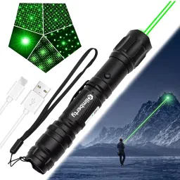 Verilux High Power Green Laser Pointer with USB Rechargeable Flashlight-image-61