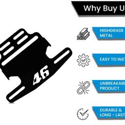 Motorcycle Bike CNC Number Plate 46 Frame Tail Tidy (PACK OF 1) Bike Number Plate-image-26