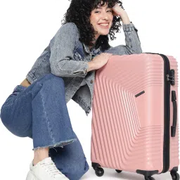 Medium Check-in Suitcase (67 cm) 4 Wheels - MONACO Scratchproof 360Degree Rotating Latest Design Trolley Bag - Pink-image-74