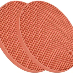 Silicone Round Trivet Pack of 2 Matt Trivet-12