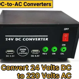 GoodsBazaar 24V DC to 220V AC Converter 24 Volt DC to AC Inverter SMPS Power Supply Adaptor Combo Set-14
