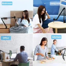Blue Birds Overhead Tabletop Video Stand Phone Holder Metal Long Lazy Arm and Bracket Tripod, Tripod Ball Head, Tripod Bracket, Tripod Clamp, Tripod Kit image 2