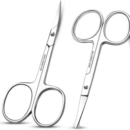 Rounded & Curved Scissors for Eyebrow, Nose, Mustache & Beard Trimming Scissors-image-36