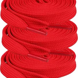 XERUS shoe laces Flat Hollow Red 90cm 3pair sneakers canvas Shoe laces Shoe Lace-image-83