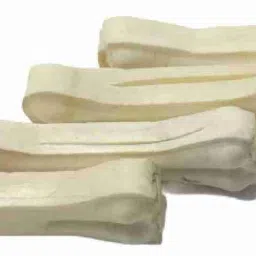 pet clue (5 Inch Pack of 4) Dog Pet Food Press Bone Calcium&Twisted Chicken Dog Chew Bone Chicken Dog Chew image 2