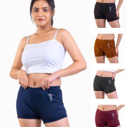 Pack of 5 Women Boy Short Multicolor Panty-picture-20