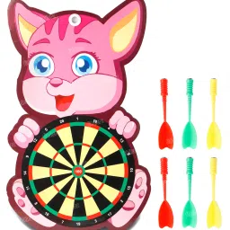 Dart Board Game Set with 6 Dart Portable Hanging Toy for Kid (Rabbit DartTarget) 46.3 cm Dart Board-15