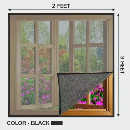 Fibre Adults Washable Window Mosquito Net Pre Stiched with Adhesive Hook & Loop Tape Mosquito Net-image-25