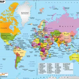 world map hd banner poster Fine Art Print-10