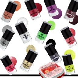 Trendy Quick-drying, Long-Lasting Gel Based Nail Polish Set of 12 Pcs 5ml each x 12 Pcs, MultiColor Combo-13