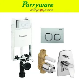 Half Frame Concealed Cistern, with divater body upper edge set of 1 pic 415 Dual Flush Tank-picture-14