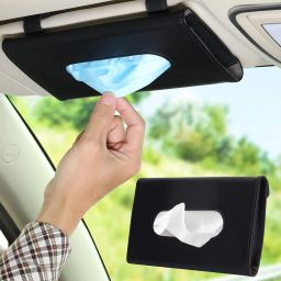Car Tissue Holder, Sun Visor Mask Holder for Car, Mask Dispenser for Car Vehicle Tissue Dispenser-40