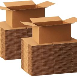 Self-Locking Box Craft Paper Brown Corrugated Box – 3-Ply 7x4x3.5 for Office & Warehouse Use Packaging Box-image-1