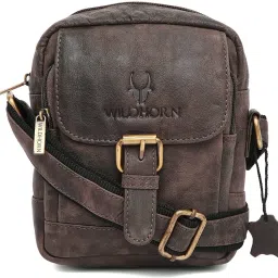 Brown Men Sling Bag Genuine Leather Sling Bag for Men-image-87