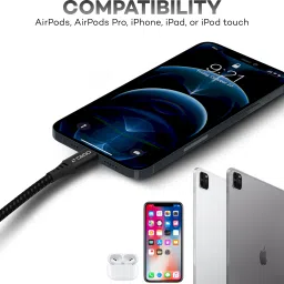 CEDO Lightning Cable 1.2 m 20W PD Fast Charging Type C to Lightning Braided Data Cable image 5