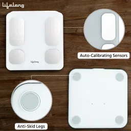 Lifelong 8 electrode Smart Body Fat Scale (With weight Machine display and Bmi on handle Weighing Scale image 4