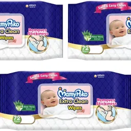EXTRA CLEAN BABY WIPES, 72 PCS PACK, COMBO OF 3 PACKS, TOTAL 216 WIPES-image-94