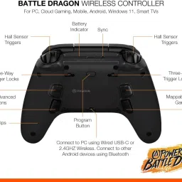 PowerA Battle Dragon™ Wireless Controller for PC and Cloud GamingGamepad image 3