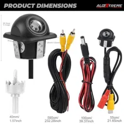 allextreme 170 Wide Angle HD Display Reverse Camera with Night Vision 1280 x 720 Pixels In-car Camera System image 4