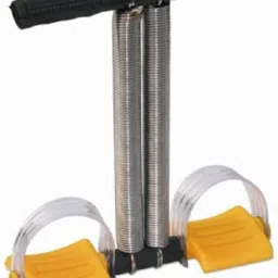Yellow Double Spring Resistance Tube Body Waist fitness Machine Ab Exerciser-picture-14