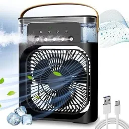 Gabbar ™ Air Mini Cooler 3 Speed Water Spray Shop Office Home Cooler LED USB Cooling Fan All in one Cooler-21