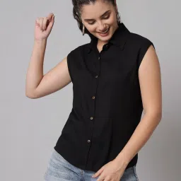 Women Regular Fit Solid Casual Shirt-image-74