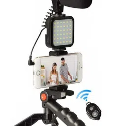 4uonly Vlogging Kit for Mobile YouTube Video Making Kit Tripod Kit VGT30 Tripod image 4