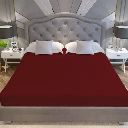 Fitted Queen Size Breathable, Stretchable, Waterproof Mattress Cover-image-11