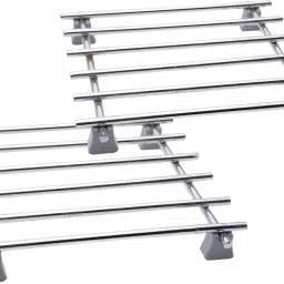 Stainless Steel Heat Resistant Hot Pot Stand | Hot Cooker Stand | Heating Pads for Dinning Table and Kitchen, SIZE: 7"X7"X1" Trivet-image-8