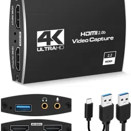 Tobo Capture Card USB 3.0, 4K HDMI Video Capture Card to USB/Type-C with Microphone 32 inch Blu-ray Player-1