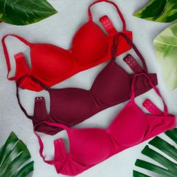 Pack of 3 Women Push-up Lightly Padded Bra-image-66