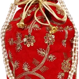 Women Red Potli-image-59