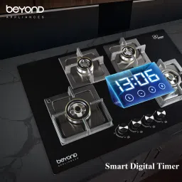 beyond by byondnxt Dorado Smart Hobtop with Digital Timer FFD and Auto Ignition Glass Automatic Hob image 2