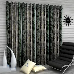 213 cm (7 ft) Polyester Semi Transparent Door Curtain (Pack Of 4)-image-37