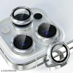 casual need Camera Lens Protector for iPhone 15 Pro / iPhone 15 Pro Max 9H tempered glass metal individual ring Camera Cover for iPhone 15 Pro iPhone 15 Pro Max silver (set of 3)-84