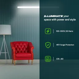 ledure Linea Comet Batten Series: Cool White 22 W Energy-Efficient Batten 22 W 122 cm Tube Light image 5
