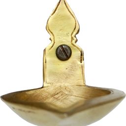 Wall Deepak in Brass Metal for Home and Temple | Brass Hanging Diya-image-99