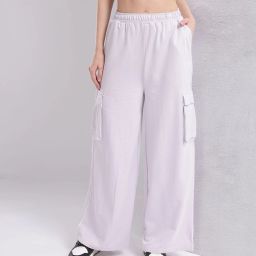 Women Solid Purple Track Pants-image-56