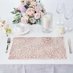dakshya industries Rectangular Pack of 2 Table Placemat image 4