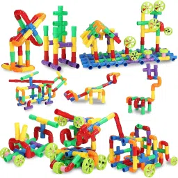 aexoniz toys 85 Pcs Building Blocks Toys Different Shapes For Block Kids image 5