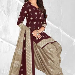 Unstitched Crepe Salwar Suit Material Paisley-image-6