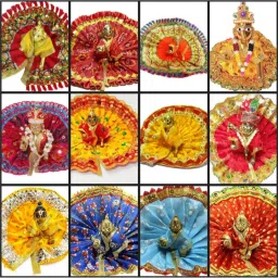 size 1, laddogopal, thakur ji ,kanha dress ,poshak pack of 12pcs Dress-image-41