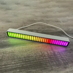 play run ™Led RGB Light Bar, 32 Bit RGB Music Level Indicator Light USB Charge Smart Sensor Light-16