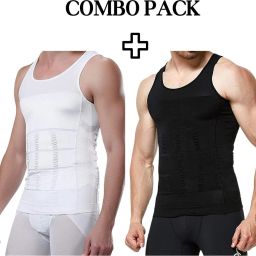 Premium Compression Tank Top Slimming Body Shaper Vest Tummy Control Undershirt Men Shapewear-image-33