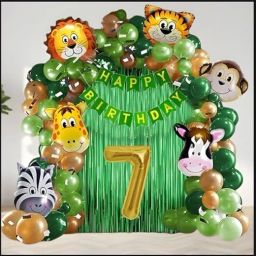 7th Birthday Party Decorations For Boys -50Pcs Jungle-image-8