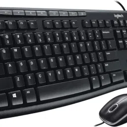 Logitech MK200 Media Wired Keyboard and Mouse Combo Wired USB Standard Desktop Keyboard Compatible with Desktop, Laptop, Mac stand support,multimedia_keys,M200 MEDIA image 3