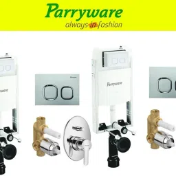 Half Frame Concealed Cistern, with divater body upper cleart set of 2 pic 082 Dual Flush Tank-picture-4