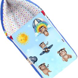 Baby Sleeping Bag 3in1 Cotton Comfortable For New Born Baby Carry Bag 0-12 Month Sleeping Bag-image-47