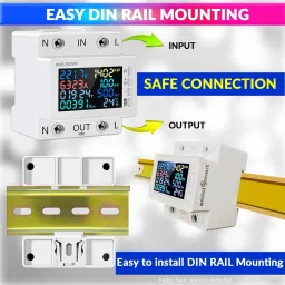 amicismart WIFI 8 in 1 Digital Energy Meter with Over/Under Voltage Protector image 4
