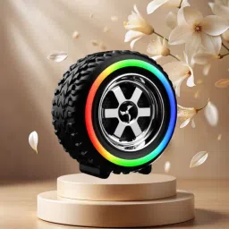 SACRO Tyre (PORTABLE BLUETOOTH DESKTOP SPEAKER) With Crystal Clear SoundL197 10 W Bluetooth Laptop/Desktop Speaker-picture-29